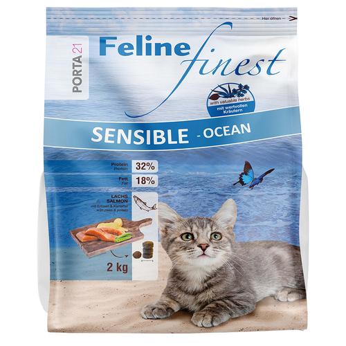 2x2kg Porta 21 Feline Finest Sensible Ocean Katzenfutter trocken