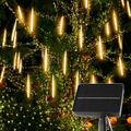 The Holiday Aisle® 180 Light Solar String Lighting in White | 12 W in | Wayfair 2FB9DCB9555B412E94C44FA8FD91FF7B