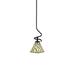 Foundry Select Capri 1-Light Mini Pendant w/ Hang Straight Swivel Glass in Black/Brown/White | 15.75 H x 7 W x 7 D in | Wayfair