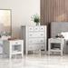 Winston Porter Estabanez Faux Wood 3 Piece Dresser & Nightstand Bedroom Set Wood in White | Wayfair DA8097CE7D474A7DACFFB0D0F33B42C3