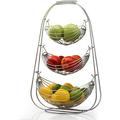 Ebern Designs 3 Tier Fruit Bowl, Stainless Steel in Gray | 23 H x 14 W in | Wayfair 1B8B7E85644D424492CC646D4A51F737