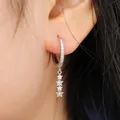 Huitan – boucles d'oreilles à breloques avec étoiles pour femmes boucles d'oreilles pendantes