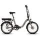 E-Bike SAXXX "Compact Plus S" E-Bikes Gr. 42 cm, 20 Zoll (50,80 cm), silberfarben (silberfarben matt) E-Bikes