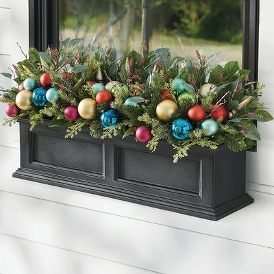 Christmas All Is Bright Cordless Window Box Filler - Grandin Road
