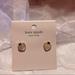 Kate Spade Jewelry | Kate Spade Earrings, Signature Spade, Cream, Nwt | Color: Cream | Size: Os