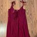 Free People Dresses | Free People Cut Out Spaghetti Strap Dress - Bell Accents And Side Slit Skirt | Color: Pink | Size: S