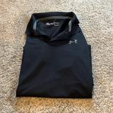 Under Armour Shirts & Tops | Excellent Condition Boys Youth Large Under Armour Black 2 Button Polo Shirt | Color: Black | Size: Lb