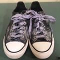 Converse Shoes | Converse All Star Lace Up Sneakers | Color: Gray/Purple | Size: 8