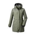 Parka G.I.G.A. DX BY KILLTEC "GW 6 WMN PRK" Gr. 38, grün (helloliv) Damen Jacken Parkas