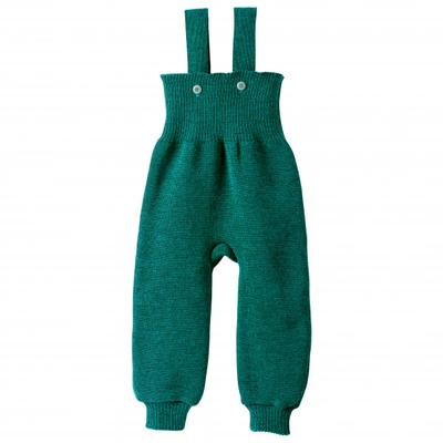 disana - Kid's Strick-Trägerhose - Overall Gr 86/92 türkis/grün