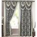 Venice Collections Luxury Ikat Room Darkening Rod Pocket Curtain Panels Polyester in Gray | 84 H x 54 W in | Wayfair Bella-Grey