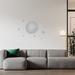 Isabelle & Max™ Moon & Stars Wall Decal Vinyl in Gray | 18 H x 20 W in | Wayfair 270F6348E09B441BAD40DE094A00A61D