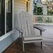 HERACLES Our Store Outdoor Folding Adirondack Chair, Weather Resistant, Oversized Patio Chair in Gray | 37.75 H x 30 W x 32 D in | Wayfair
