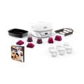 KD812110 Cake Factory Delices Silver Appareil a gateau, 5 programmes auto + mode manuel,