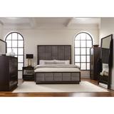 Drea Smoked Peppercorn 4-piece Bedroom Set with 2 Nightstands and Chest