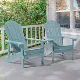 AOOLIMICS Outdoor Adirondack Single Classic Plastic Chair-Set of 2