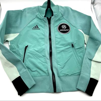 Adidas Jackets & Coats | New Adidas Usa Volleyball Vrct Jacket | Color: Blue/Green | Size: Xs