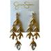 Jessica Simpson Jewelry | Jessica Simpson Gold And Crystal Drop Earrings | Color: Gold | Size: Os