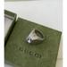 Gucci Jewelry | New Vintage Gucci Brass Pyramid Silver Stone Ring Size L Us 8.75 | Color: Silver | Size: 8.75