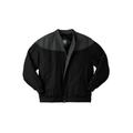 Men's Big & Tall Totes® ColorBlock Bomber Jacket by TOTES in Charcoal Black (Size 4XL)