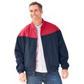 Men's Big & Tall Totes® ColorBlock Bomber Jacket by TOTES in Red Navy (Size 5XL)