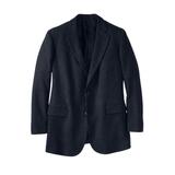 Men's Big & Tall KS Signature 2-Button Classic Blazer by KS Signature in Black Twill (Size 50)