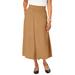 Plus Size Women's A-Line Cashmere Skirt by Jessica London in Brown Maple (Size M)