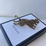 Gucci Jewelry | New Gucci Ring Double Crystals Size M/ Us 7.5 Tiger | Color: Gold | Size: 7.5