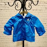 Adidas Jackets & Coats | Adidas - Baby Girl - Light Blue Wind Breaker With Ruffle - Size 3m | Color: Blue | Size: 0-3mb