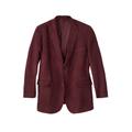 Men's Big & Tall KS Signature Microsuede Sport Coat by KS Signature in Burgundy (Size 52) Leather Jacket