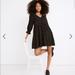 Madewell Dresses | Madewell Lucie V-Neck Smocked Mini Dress In Oval Dot | Color: Black/Brown | Size: S