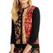 Anthropologie Sweaters | Kachel X Anthropologie Faye Floral Silk Sweater | Color: Black/Orange | Size: 8