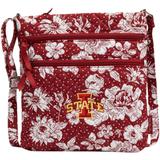 Vera Bradley Iowa State Cyclones Rain Garden Triple-Zip Hipster Crossbody Bag