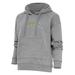 Women's Antigua Heathered Gray Los Angeles Chargers Victory Chenille Pullover Hoodie