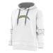 Women's Antigua White Los Angeles Chargers Victory Chenille Pullover Hoodie