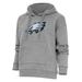 Women's Antigua Heathered Gray Philadelphia Eagles Victory Chenille Pullover Hoodie