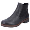 Chelseaboots RIEKER, Damen, Gr. 40, schwarz, Lederimitat, elegant, Schuhe, in klassischem Look, schmale Form