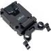 IndiPRO Tools Dual Ultra Mini V-Mount Adapter Plates with 15mm Rod Clamp DVMASP