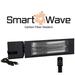 King Electric 1500 Watt Electric Ceiling Mounted Patio Heater in Black | 12.62 H x 24 W x 6.41 D in | Wayfair RK1215-RMT-PLG-BLK