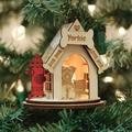 Old World Christmas Boxer Hanging Figurine Ornament Wood in Brown | 2.75 H x 3 W x 2.75 D in | Wayfair 81007