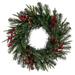 The Holiday Aisle® Berry Mixed Pine Cone 24" PVC Wreath in Green/Red | 24 H x 24 W x 3 D in | Wayfair 236E3CAFC7044A728861476C644C16EC