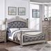 Fleur De Lis Living Laleia Tufted Standard Bed Upholstered/Faux leather in Gray | 63 H x 62 W x 85 D in | Wayfair 1266A03DEE2547BF9821A333F86C613F