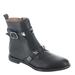 ALL BLACK Pyramid Stud Bootie - Womens Euro 37.5 US 7 Black Boot Medium