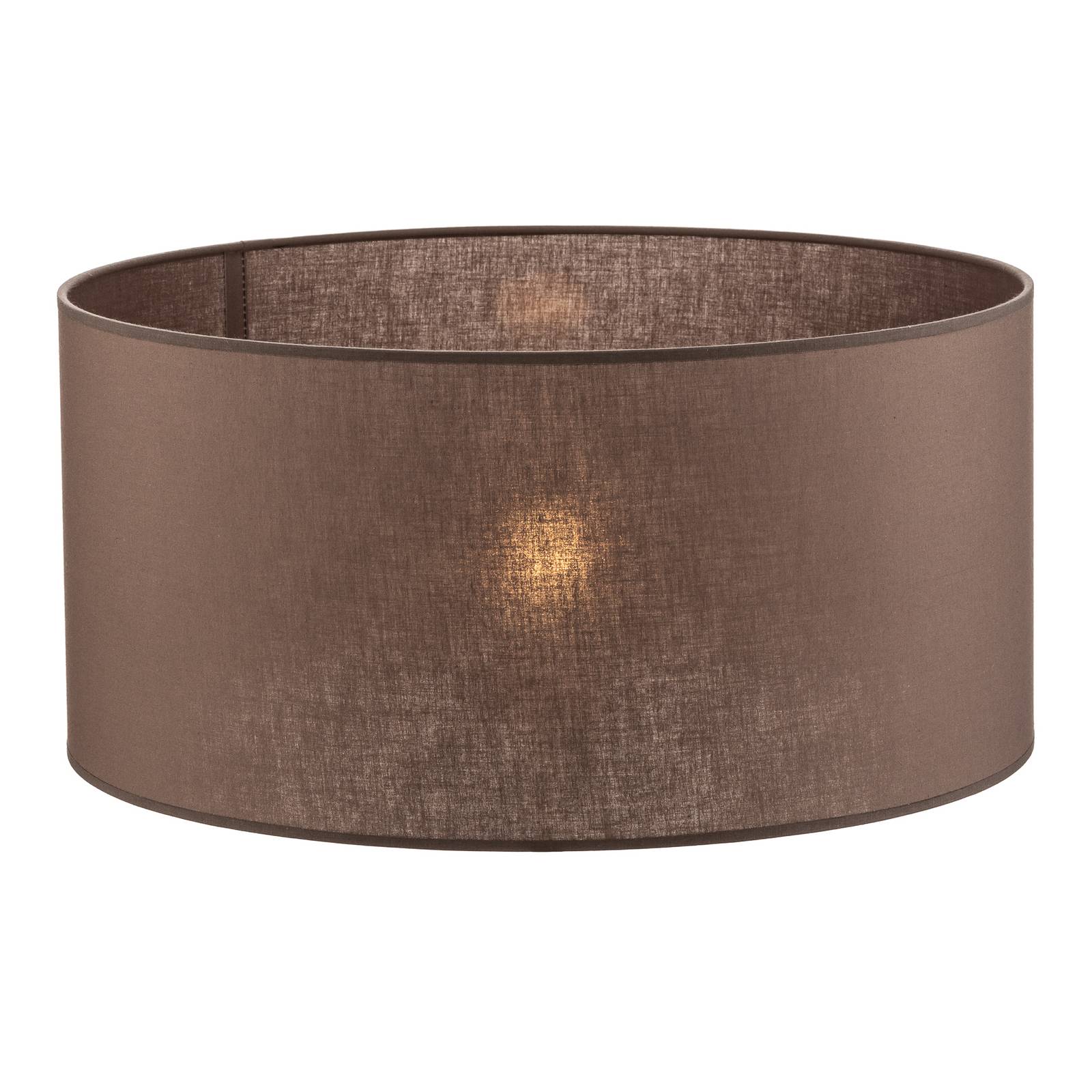 Lampenschirm Roller, erdbraun, Ø 50cm, Höhe 24cm Roller Duolla, braun / rost, Textil / Stoff / Seide