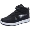 Sneaker KANGAROOS "Kalley II EV", Gr. 30, schwarz-weiß (schwarz, weiß), Synthetik, sportlich, Schuhe, mit Klettverschluss, gefüttert