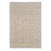 5' x 7' Tan Gray Diamond Lattice Modern Area Rug - 5' x 7'