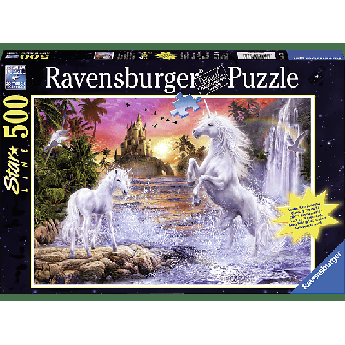 RAVENSBURGER Einhörner am Fluss, Starline Puzzle Mehrfarbig
