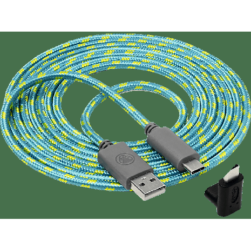 SNAKEBYTE USB-C Ladekabel Ladekabel, Blau/Gelb