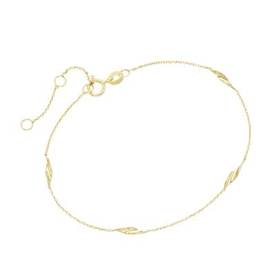 Luigi Merano - Armband mit Elementen geschwungen, Gold 585 Armbänder & Armreife 1 ct Gold Damen