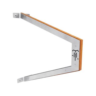 Paris Furnishings Inox Series Ipe Wood and Stainless Steel Wall Mount Bike Rack